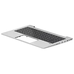HP Top Cover W/Keyboard BL GR, Notebook Ersatzteile, Schwarz