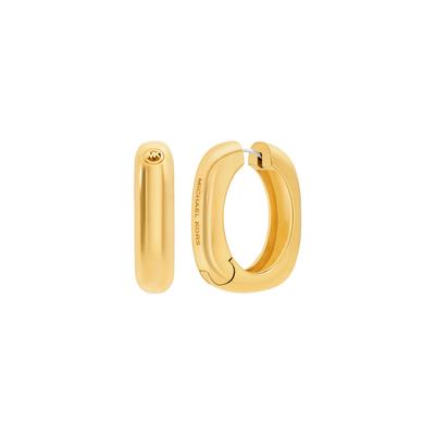 Paar Creolen MICHAEL KORS "Schmuck Geschenk Metall PREMIUM", gelbgoldfarben, metallfarben, Ohrringe, Damen, Metall