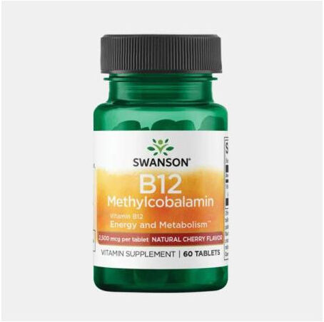 SWANSON B12 METILCOBALAMINA 2500mcg 60 COMPRIMIDOS