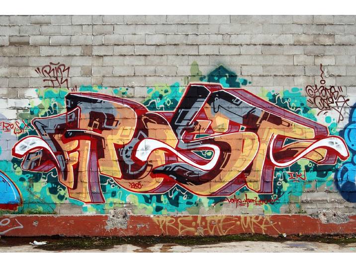 Fototapete PAPERMOON Graffiti Street Art , bunt, B:1,5m L:1,11m, Vlies, Tapeten, Fototapete