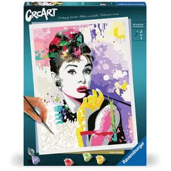 Ravensburger CreArt, Malen nach Zahlen Adults Premium - Audrey Hepburn