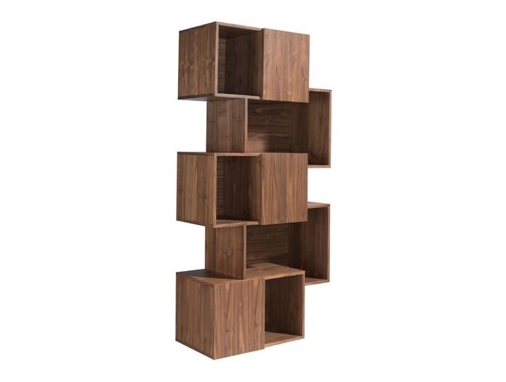Étagère effet bois noyer