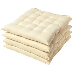 STUHLKISSEN 4er-Set creme 40/40/6,5 cm