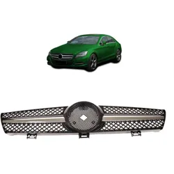 Kühlergrill Gitter glanz Schwarz Chrom passend für Mercedes CLS C219 W219 04-08 kein AMG
