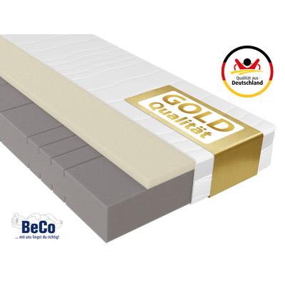 Hybridschaum-Matratze BECO "Feel Like Latex ONE KS - GOLD, Matratze 90x200 cm, 140x200 cm und mehr", beige (weiß), B:80cm H:21cm L:200cm, Bezug: 100% Polyester. Steppfüllung: 100% Polyester, Matratzen, Ergonomischer Hybridschaum mit komfortabler...