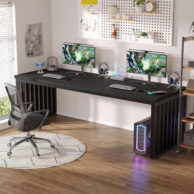 OEM "78.74"" Extra Long 2-Person Computer Desk, Double Workstation Study Table for Home Office"