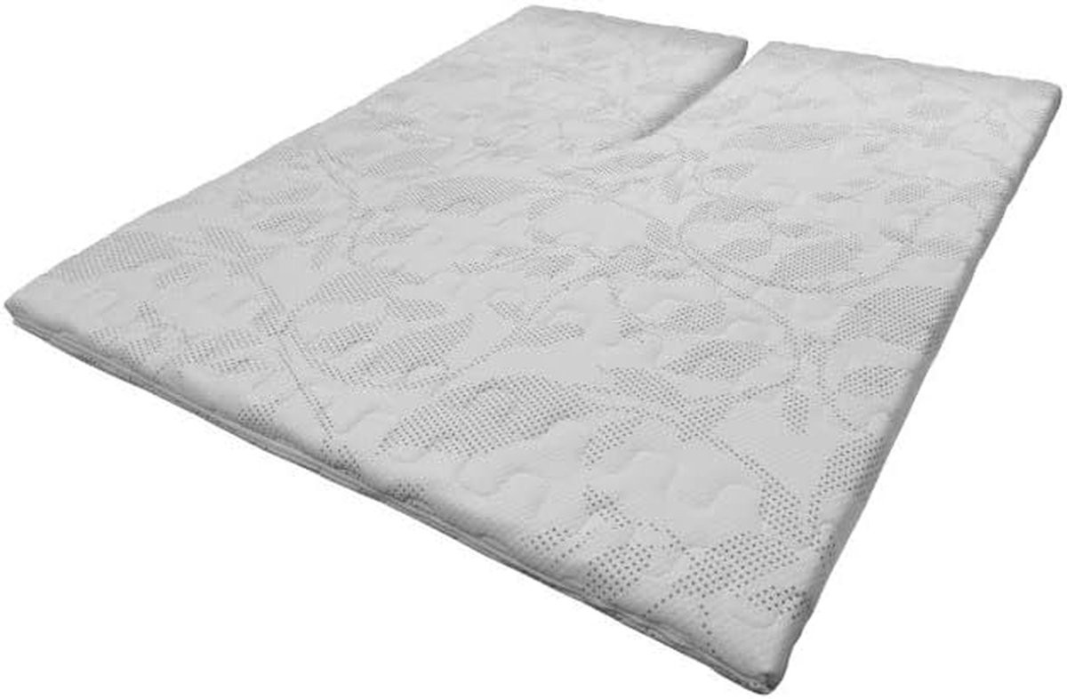 Splittopper Koudschuim Matras Topper Wit 140x220 cm