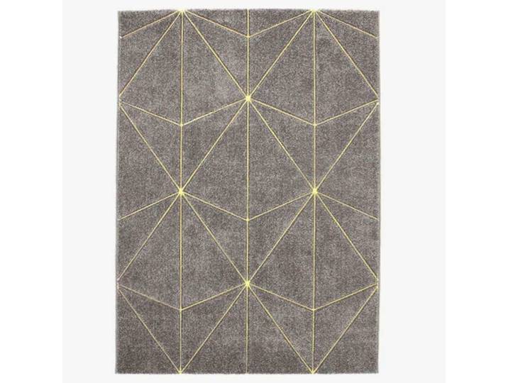 Tapis à motifs géométriques gris 133x190