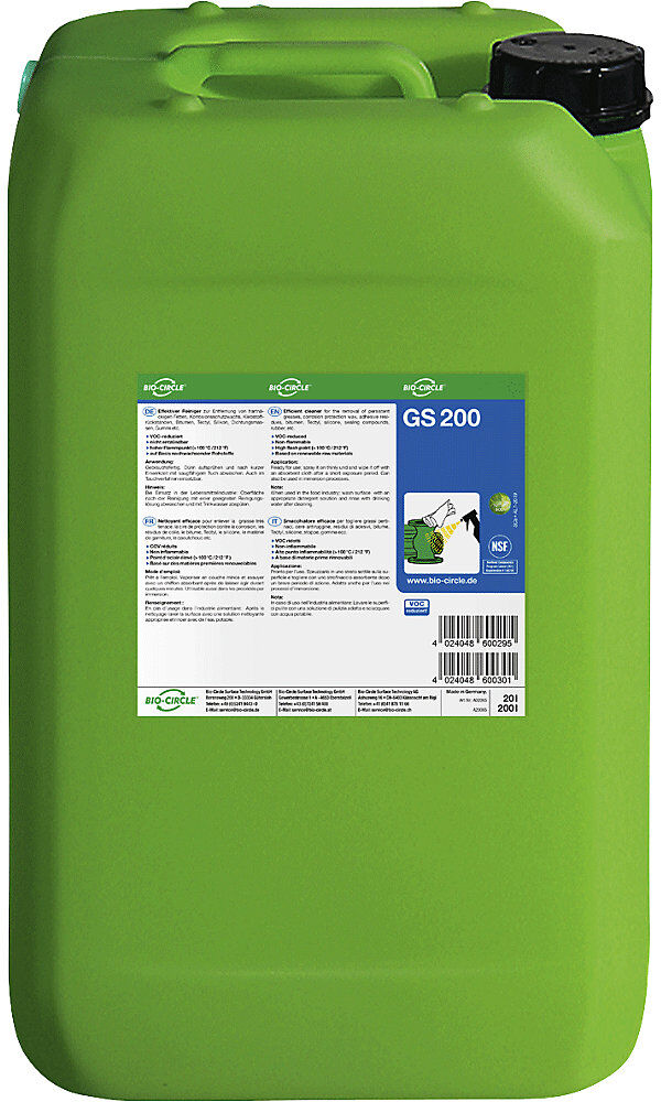 Reiniger GS 200, im Kunststoff-Kanister, Inhalt 20 l Bio-Circle