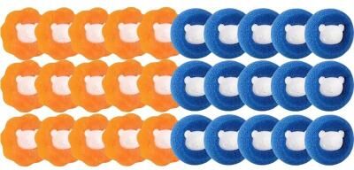 Inspired Finds Reusable Pet Hair Laundry Balls mixed 30pcs