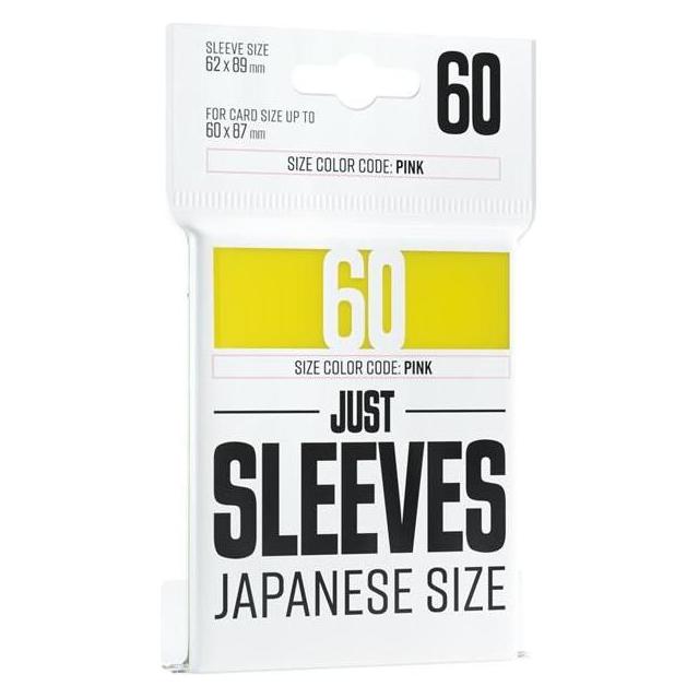 Gamegenic GGX10017ML - Just Hüllen - Japanisches Format, gelb (60 Hüllen) (GGX10017)