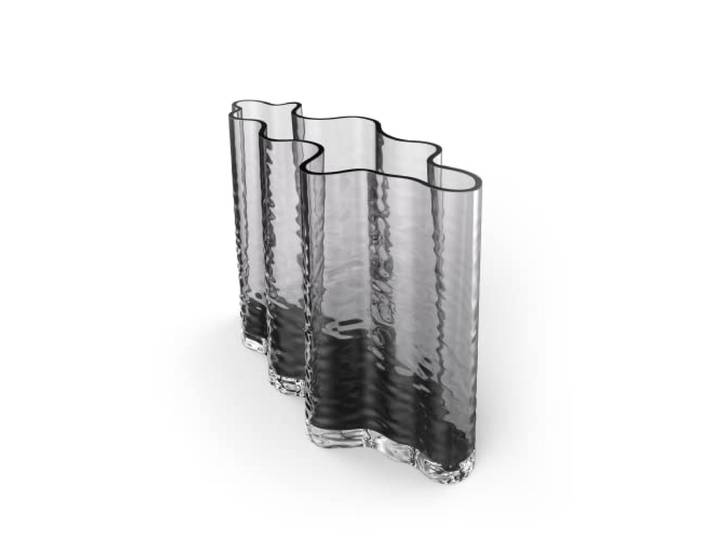 Cooee Design Gry Vase Large en Verre fumé Couleur cendré 24 cm