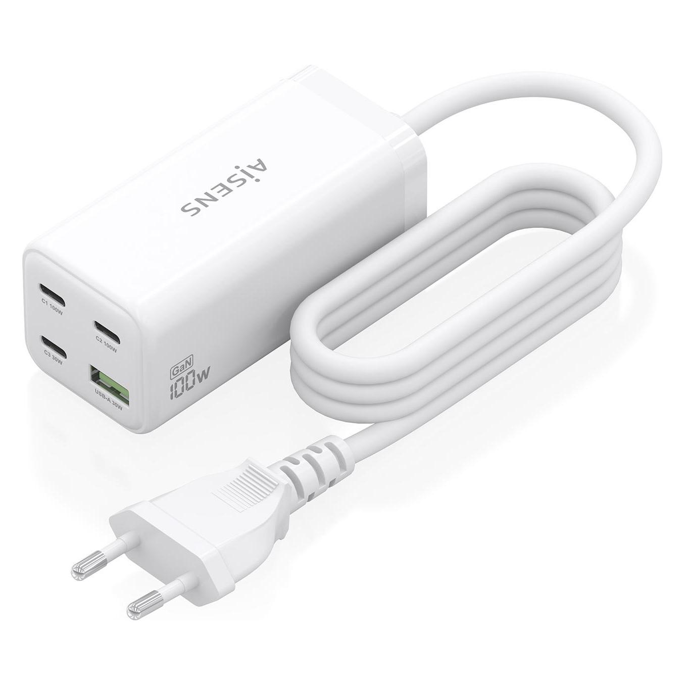 Aisens ASCH-100W4P053-W (100 W, 4 Ports) (ASCH-100W4P053-W)