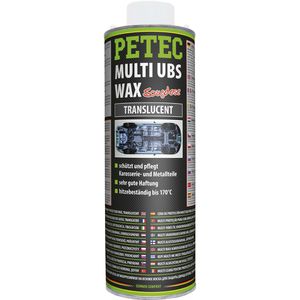 PETEC Unterbodenschutz Multi UBS Wachs, farblos, für Metall, Holz und Kunststoff, Saugdose 1 Liter