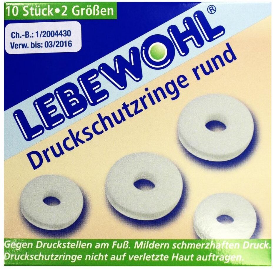 Lebewohl Druckschutzringe rund