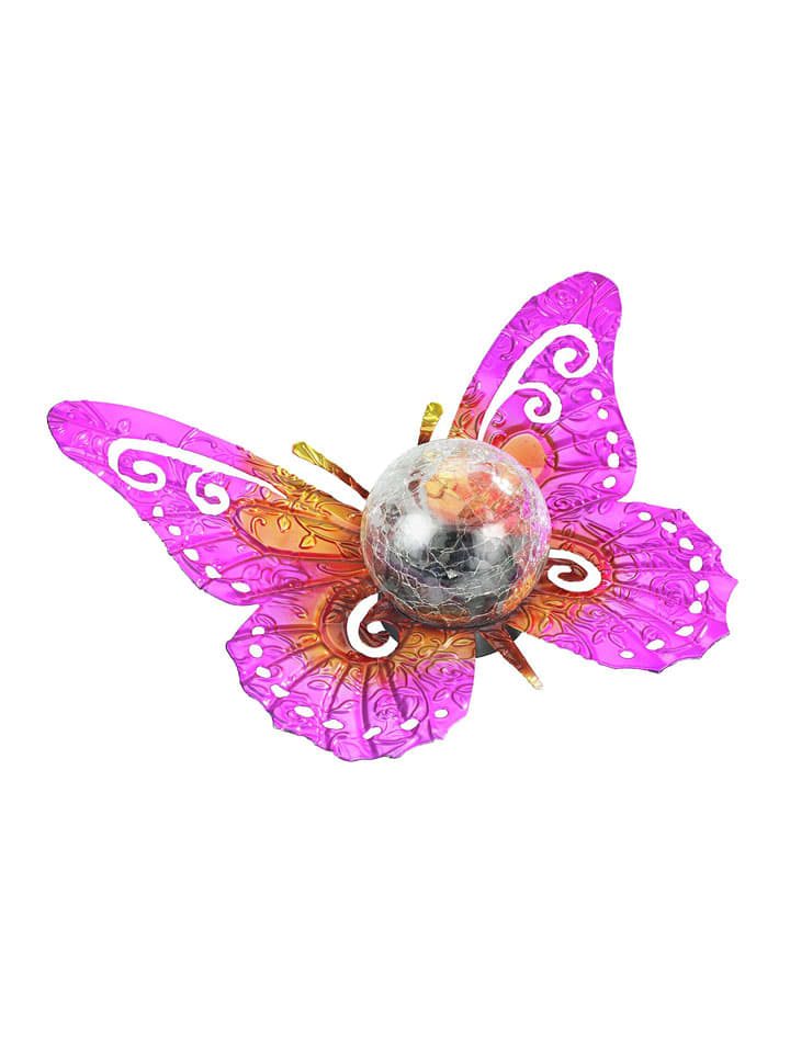 Maximex LED-Solar-Gardenfigur "Schmetterling" in Pink - (B)35 x (H)11,5 x (T)27,5 cm - onesize