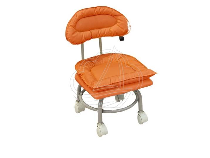Tabouret bas à roulettes universelles, banc mobile domestique, banc de salon avec dossier pour enfants
