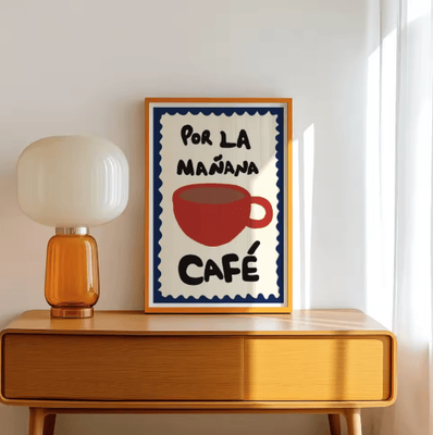 Inspire Picks But First Cafecito Minimalist Spanish Quote Canvas Modern Coffee Bar Wall Decor 8 50x75cm Unframed