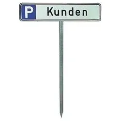 Einschlagpfahl 750mm für Parkplatzschilder