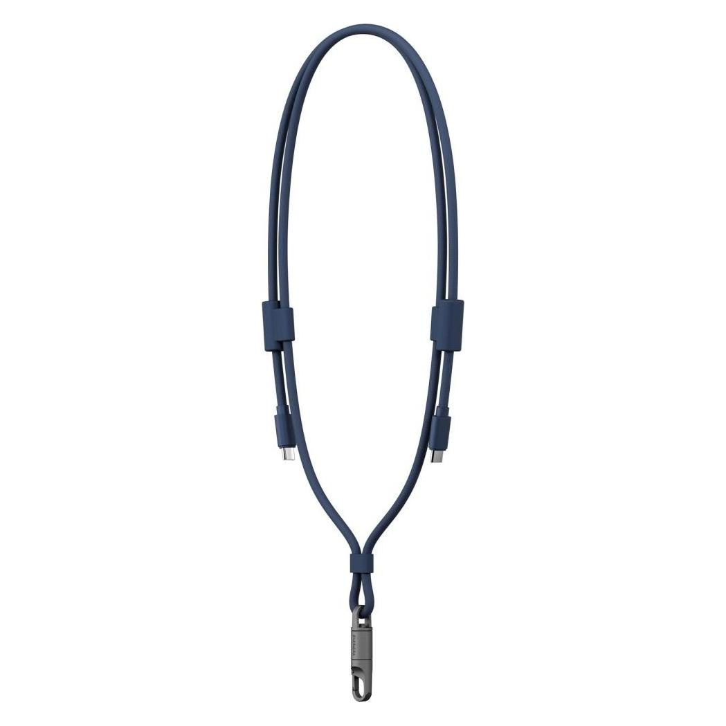 Energea Lasso Lanyard Cable USB-C Phone Lanyard - USB-C 1.5m 240W Blue (1.50 m, 240 W) (Ene000119)