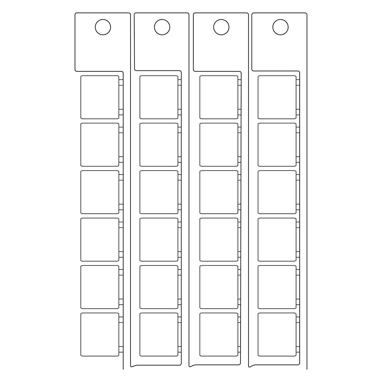Brady Kennzeichnung, weiss, 15 x 17 mm (TAG 15X17 WHITE)