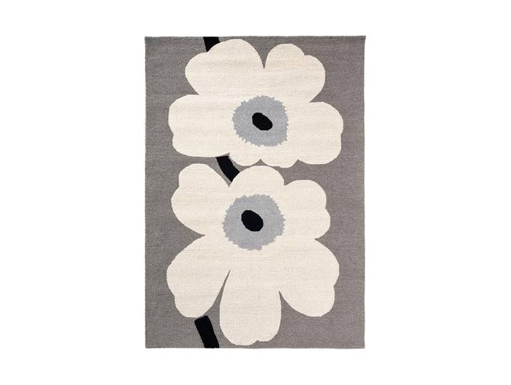 Hochwertiger In- & Outdoor Designer Teppich „Unikko Ann. Grey“, verschiedene Grössen MARIMEKKO
