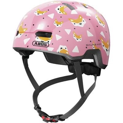 Fahrradhelm ABUS "Skurb Kid" Gr. S, rosa (rose foxes), Helme, S Kopfumfang: 45cm - 50cm