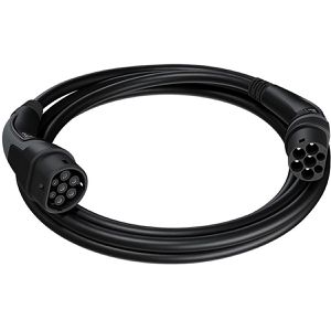 go-e Elektroauto-Ladekabel Black Edition, IP55, 5 m, Typ 2 zu Typ 2, 3-phasig, 32 A, 22 kW