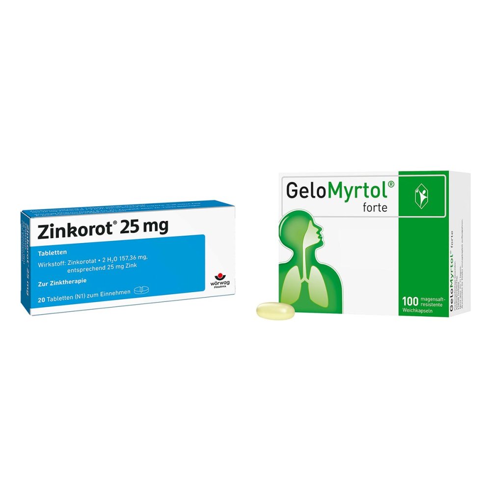 Zinkorot 25 Mg Tabletten + Gelomyrtol Forte 08105415