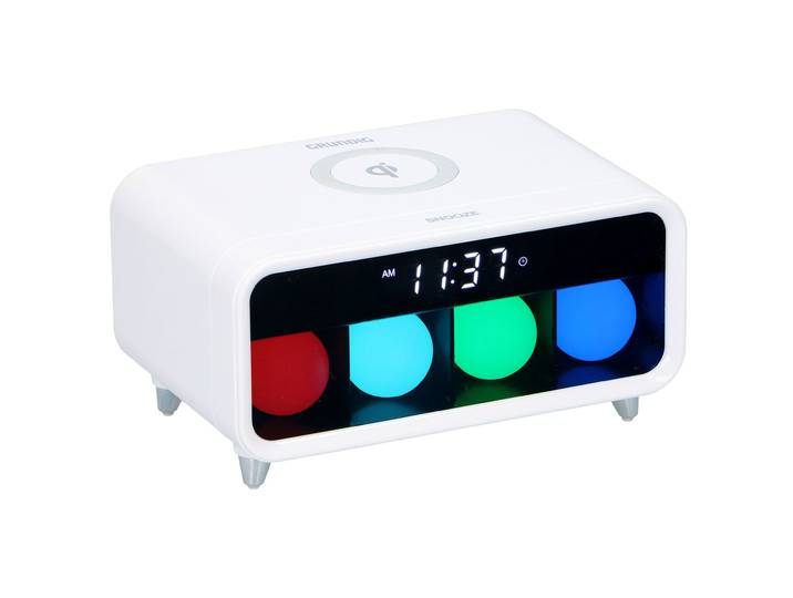 2in1-LED-Wecker & Qi-kompatible Ladestation