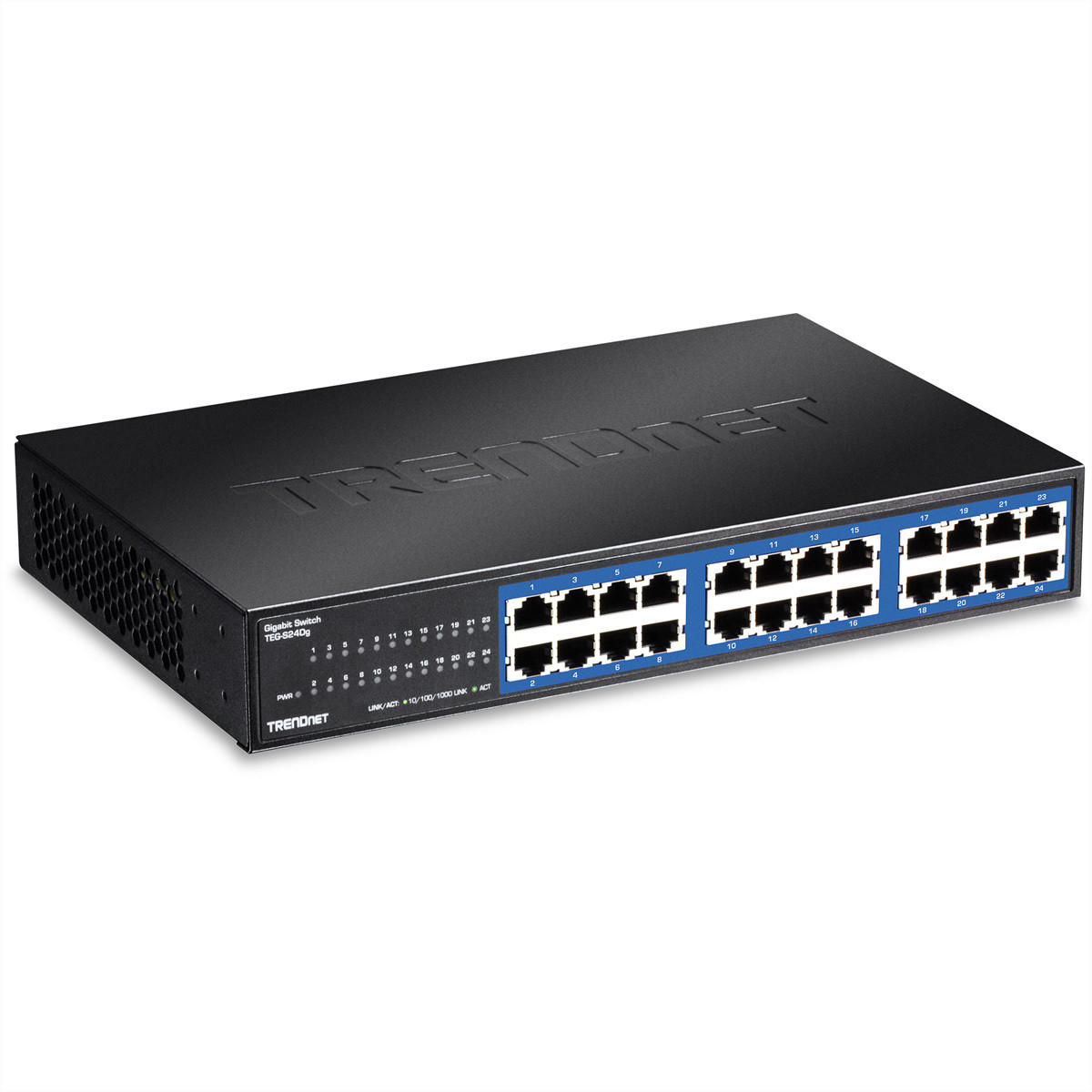 TrendNet TEG-S24DG 24-poorts Gigabit Desktop Switch in Metaal