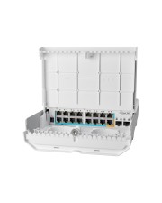 MikroTik Cloud Router Switch CRS318-1Fi-15Fr-2S-OUT netPower 16x 10/100 15x PoE-in 1 x 0,1 Gbps 18-Port Ethernet Power over Außenbereich (CRS318-1FI-15FR-2S-OUT)