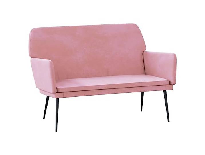 Makastle Sitzbank Rosa 108x79x79 cm Samt