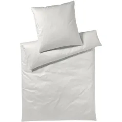 Elegante Mako-Satin Bettwäsche »Solid« Natur 6800-70 Kissen 40x80 cm