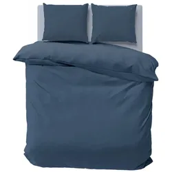 Nautica Solid Double İndigo Bettbezugsset, 200x200, 2x80x80
