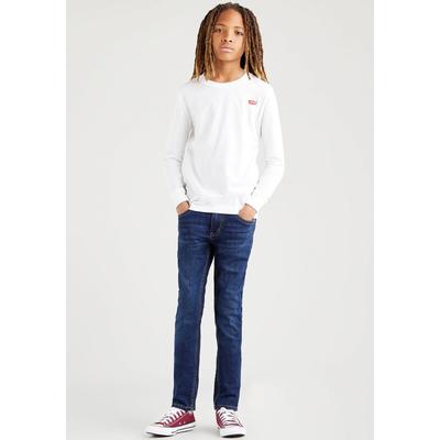 Skinny-fit-Jeans LEVI'S KIDS "LVB-510 SKINNY FIT JEANS", Jungen, Gr. 16/176, N-Gr, blau (machu picchu), Denim/Jeans, Obermaterial: 80% Baumwolle, 19% Polyester, 1% Elasthan, skinny fit, Jeans, for BOYS