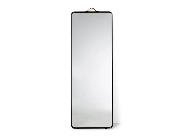Audo Copenhagen Miroir sur pied Norm noir
