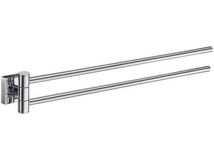 Handtuchhalter, Chromfarben, Metall, 4.5x4.5x44.2 cm, schwenkbar, Badezimmer, Badezimmerausstattung, Handtuchhalter