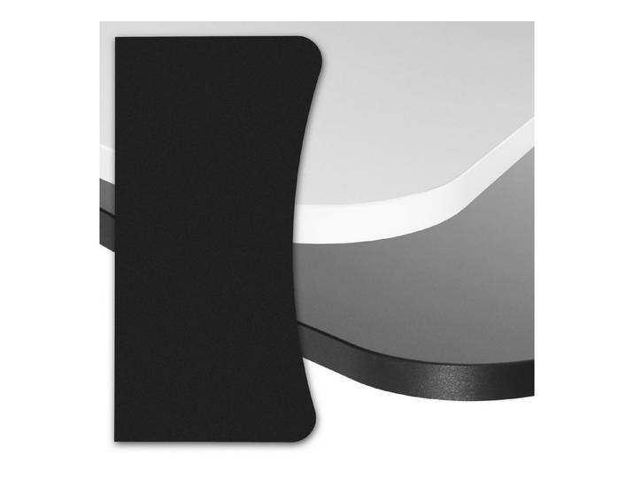 boho office® Schreibtischplatte, Gaming-Tischplatte in Schwarz 160 x 80 cm - 25mm stark - pflegeleicht