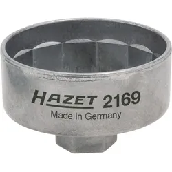 HAZET Ölfilter-Schlüssel Vierkant 10 mm (3/8 Zoll) Außen 14-kant - 2169