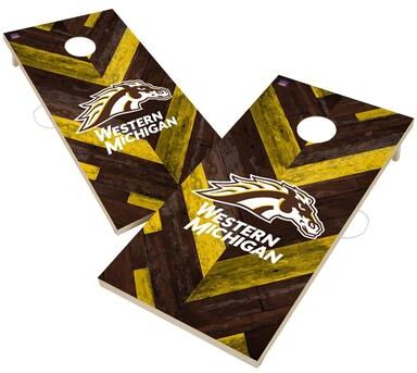 Skip's Garage Western Michigan University Broncos Cornhole Board Set