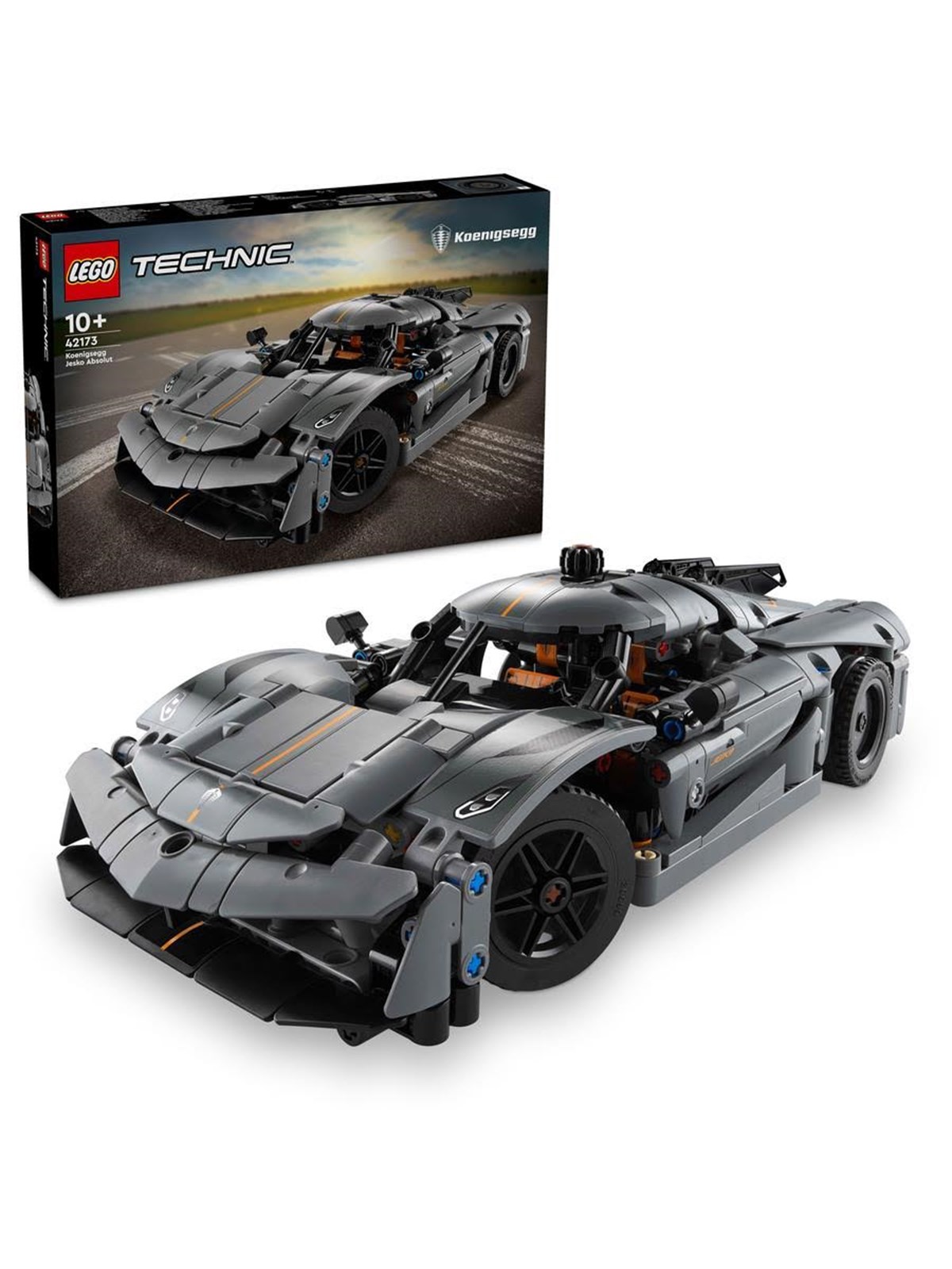 LEGO Technic 42173 Koenigsegg Jesko Absolut Supersportwagen in Grau
