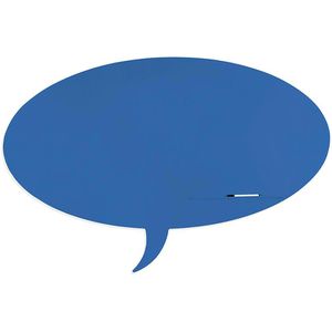 Rocada Magnettafel RD6441-5017, Skinshape, Sprechblase, 150 x 100 cm, blau