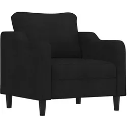 vidaXL Sessel Schwarz 60 cm Stoff
