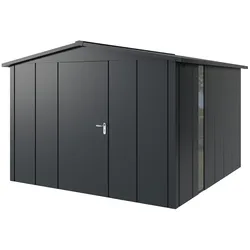 Hörmann Metall-Gerätehaus "Juno" mit Satteldach, JSD14 - Design, 310 x 310 cm (B x T),anthrazit,