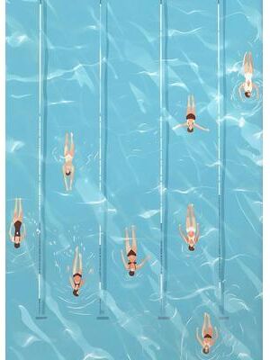 Uplift Treasures Summer Pool Party Beach Canvas Wall Art 3 50x70cm No Frame
