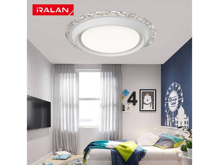 Plafonnier sans lame moderne ventilateur télécommande 6 vitesses ventilateur de plafond sans lame Invisible avec lumière pour chambre d'enfant