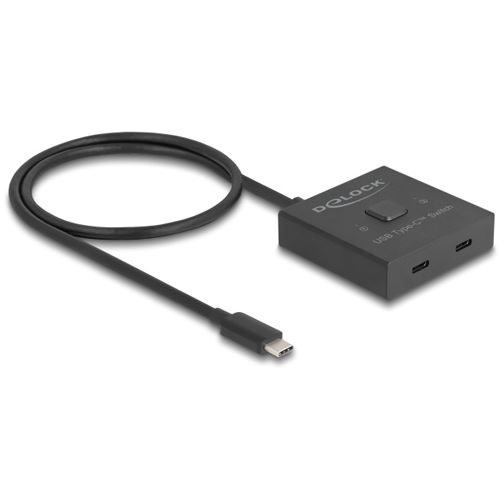 Delock USB 10 Gbps USB Type-C Switch 2 auf 1 bidirektional 8K