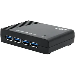 Exsys Ex-1125 (USB-B, 4 Ports), Dockingstation + USB Hub, Schwarz