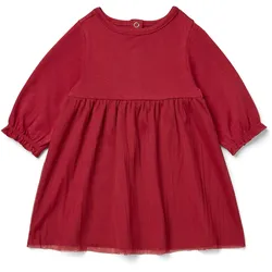Tchibo - Baby-Jersey-Kleid mit Tüll - Baby - Gr. 74/80 - rot